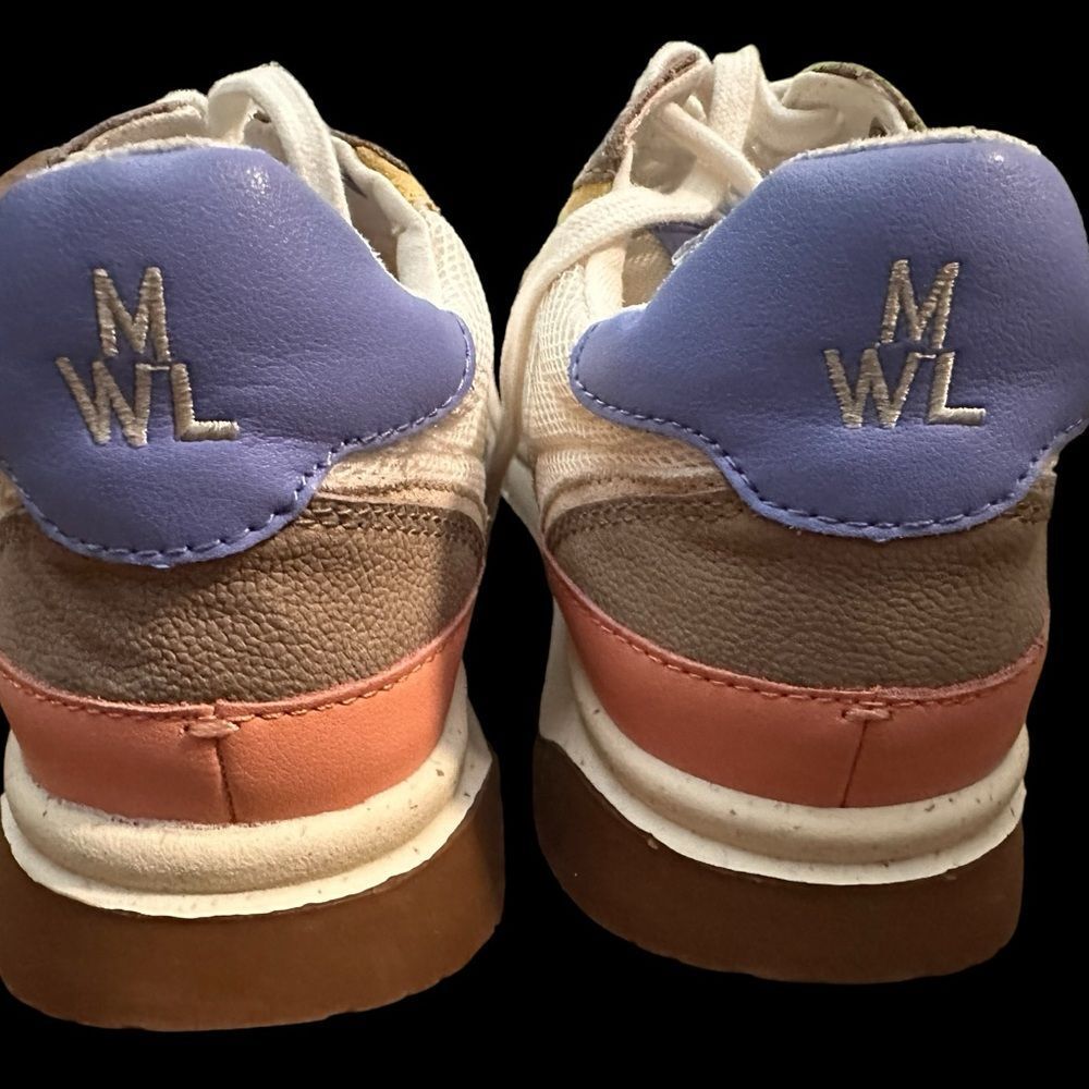 COPY - Madewell Kickoff Trainer Sneakers in Washed Nylon and Leather (women 9, … - Picture 5 of 13